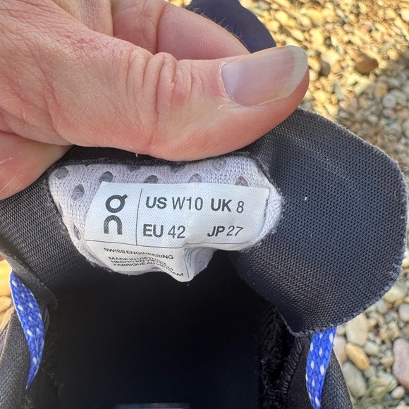 On Running Cloudstratus Blue and White Shoes - Picture 8 of 8